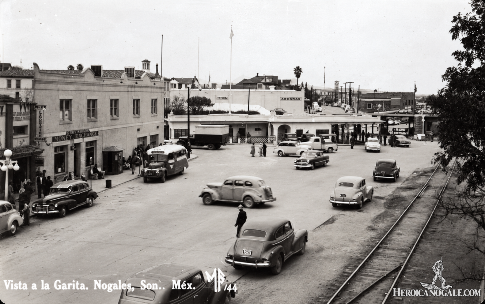 Vista histórica de la garita de Nogales, Sonora